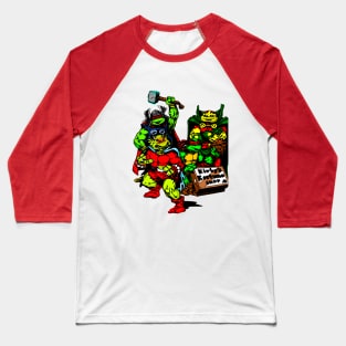 Costumed Turtles Baseball T-Shirt